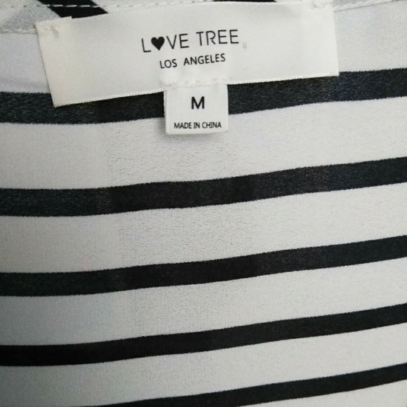 Striped Long Sleeve Blouse Size M - Picture 2 of 2